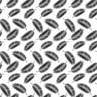 Palm Leaf Seamless Pattern Background. Vector Illustration.