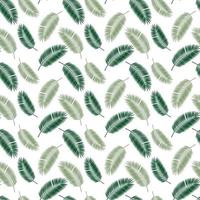 Palm Leaf Seamless Pattern Background. Vector Illustration.