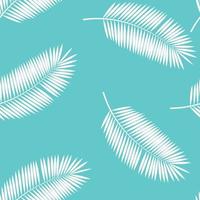 Palm Leaf Seamless Pattern Background. Vector Illustration.