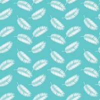Palm Leaf Seamless Pattern Background. Vector Illustration.