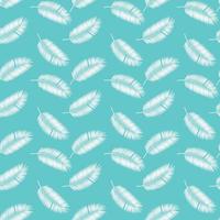 Palm Leaf Seamless Pattern Background. Vector Illustration.