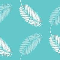 Palm Leaf Seamless Pattern Background. Vector Illustration.