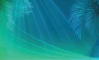 Palm Leaf Vector Background Illustration