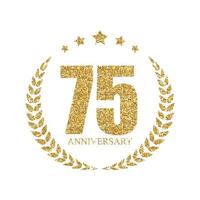 Template Logo 70 Years Anniversary Vector Illustration