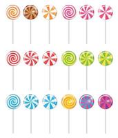 Realistic Sweet Lollipop Candy Background. Vector Illustration