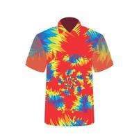 camiseta colorida que representa psicodélico abstracto. ilustración vectorial. vector