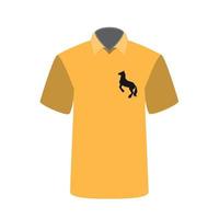 T-shirt with a picture of horse. Vector Illustration.