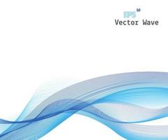 blue wave background vector