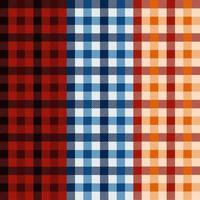 Seamless Pattern Buffalo Plaid Collection vector