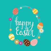 Happy Easter Spring Holiday Background Illustration vector