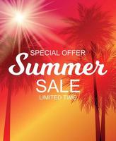 Summer Sale Background Vector Illustration