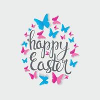 Happy Easter Spring Holiday Background Illustration vector