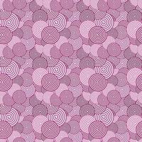 Colored Seamless Pattern. Abstract spiral Psychedelic Art Background. Vector Illustration.