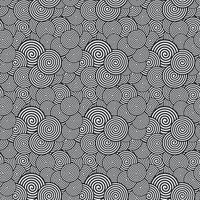 Seamless Pattern. Abstract spiral Psychedelic Art Background. Vector Illustration.