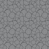 Seamless Pattern. Abstract spiral Psychedelic Art Background. Vector Illustration.