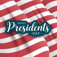 USA Happy Presidents Day Greeting Card Background. Vector Illustration