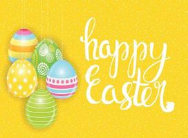 Happy Easter Spring Holiday Background Illustration vector