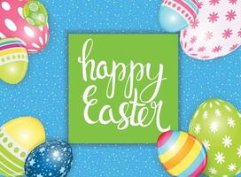 Happy Easter Spring Holiday Background Illustration vector