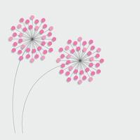 Abstract colorful background with flowers. Vector illustration