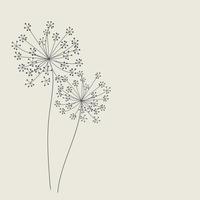 fondo abstracto con flores. ilustración vectorial vector