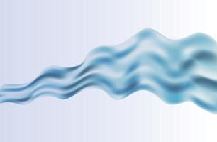 Abstract Blue Wave on  Background. Vector Illustration