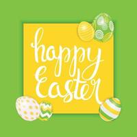 Happy Easter Spring Holiday Background Illustration vector