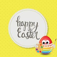 Happy Easter Spring Holiday Background Illustration vector