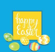 Happy Easter Spring Holiday Background Illustration vector