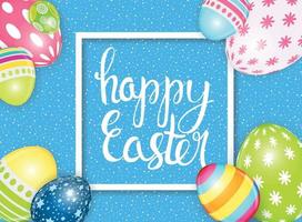 Happy Easter Spring Holiday Background Illustration vector