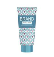 Hand Care Cream Bottle, Tube Template for Ads or Magazine Background. 3D Realistic Vector Iillustration