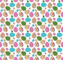 Beautiful Easter Egg Seamless Pattern Background Vector Illustration