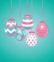 Happy Easter Spring Holiday Background Illustration vector