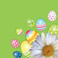 Happy Easter Spring Holiday Background Illustration vector