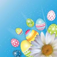 Happy Easter Spring Holiday Background Illustration vector