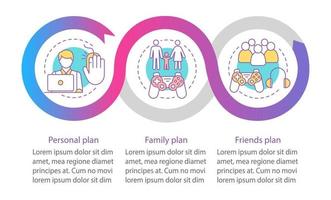 Video, plantilla de infografía de vector de suscripción de juego de computadora. pagar para jugar planes de tarifas. entretenimiento. visualización de datos con tres pasos, opciones. gráfico de la línea de tiempo del proceso. diseño de flujo de trabajo con iconos