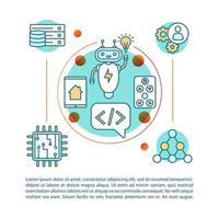 Mobility technology concept linear illustration. Digital tools advantages. Chatbot. Article, brochure, magazine page. Artificial intelligence icons. Print design. Vector isolated outline drawing