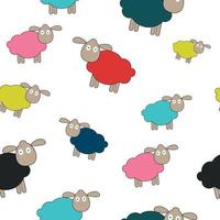 Abstract lamb seamless pattern background vector illustration