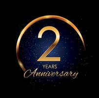 Anniversary 2 Years Template With Ribbon Vector Illustration Royalty Free  SVG, Cliparts, Vectors, and Stock Illustration. Image 78032532.