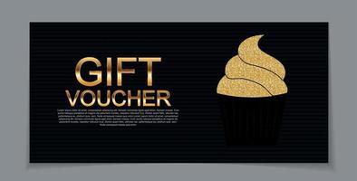 Gift Voucher Template for Discount Coupon  Vector Illustration