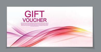 Gift Voucher Template for Discount Coupon  Vector Illustration