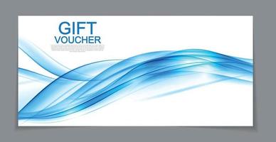 Gift Voucher Template for Discount Coupon  Vector Illustration