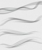 Modern Soft Smoke Gradient Waves Collection. Vector Illustration
