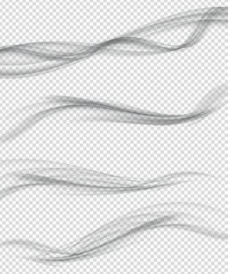 Modern Soft Smoke Gradient Waves Collection. Vector Illustration