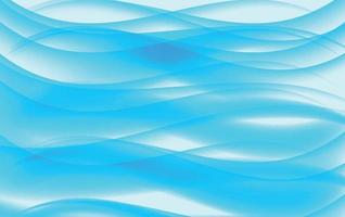 Set of Abstract Blue Wave Set on Transparent  Background. Vector Illustration