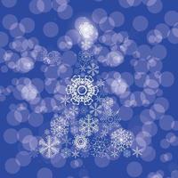 Christmas snowflakes background vector illustration