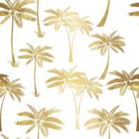 Palm Leaf Seamless Pattern Background Vector Illustration