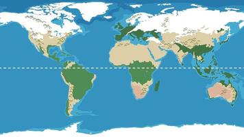 diseño en miniatura con mapa del mundo vector