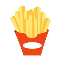 fast food french fries vector