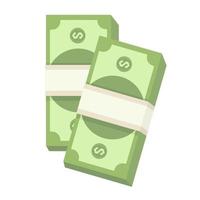 stack of paper money vector