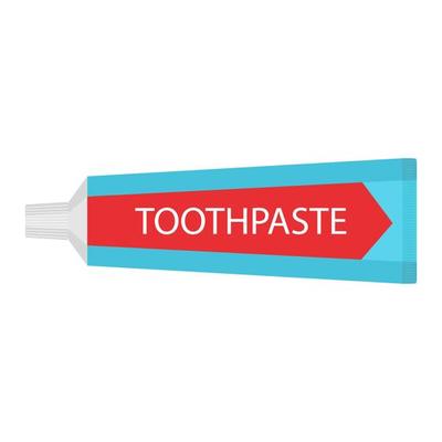 toothpaste tube cartoon vector object